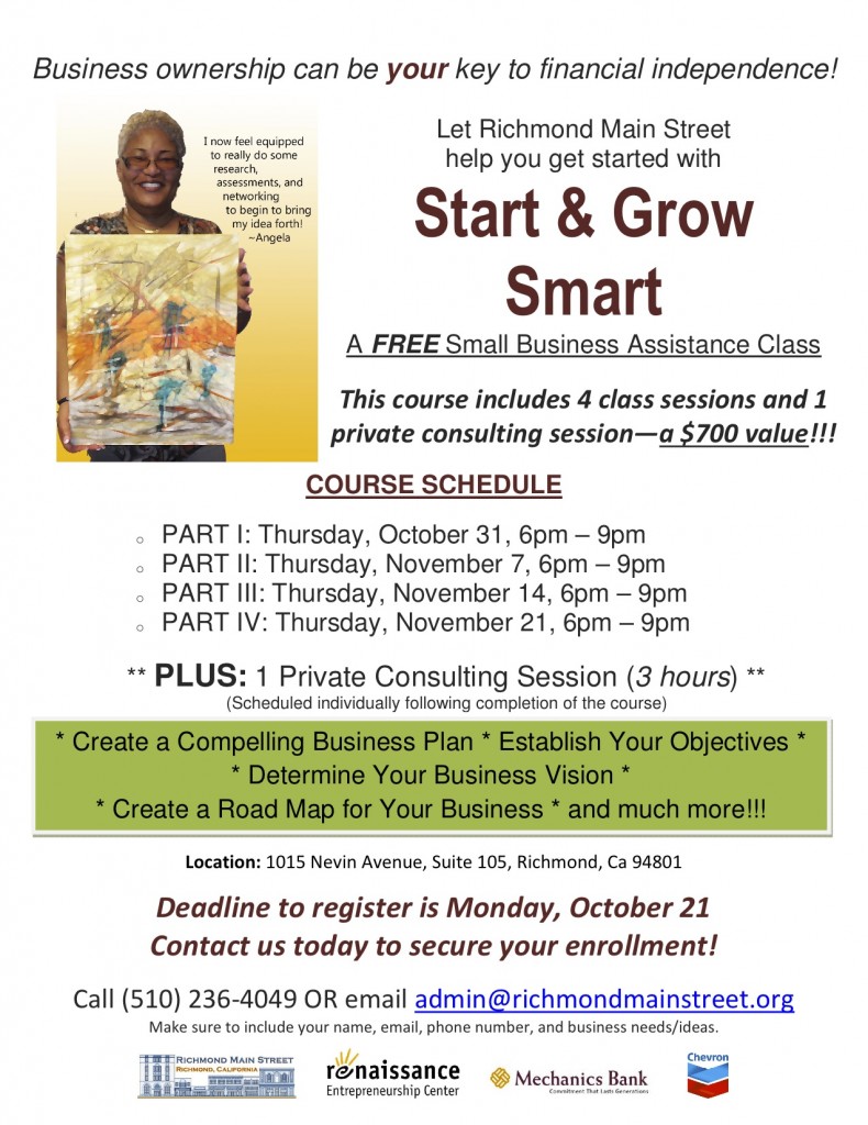 Vaneese Johnson Teaches Start & Grow Smart - Nov 2013